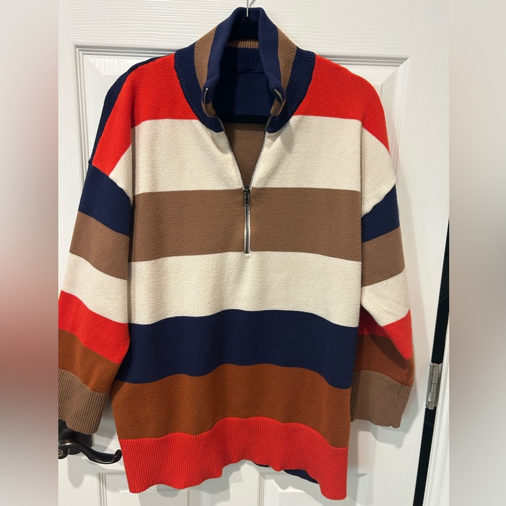 Striped Multicolor Oversized Sweater
